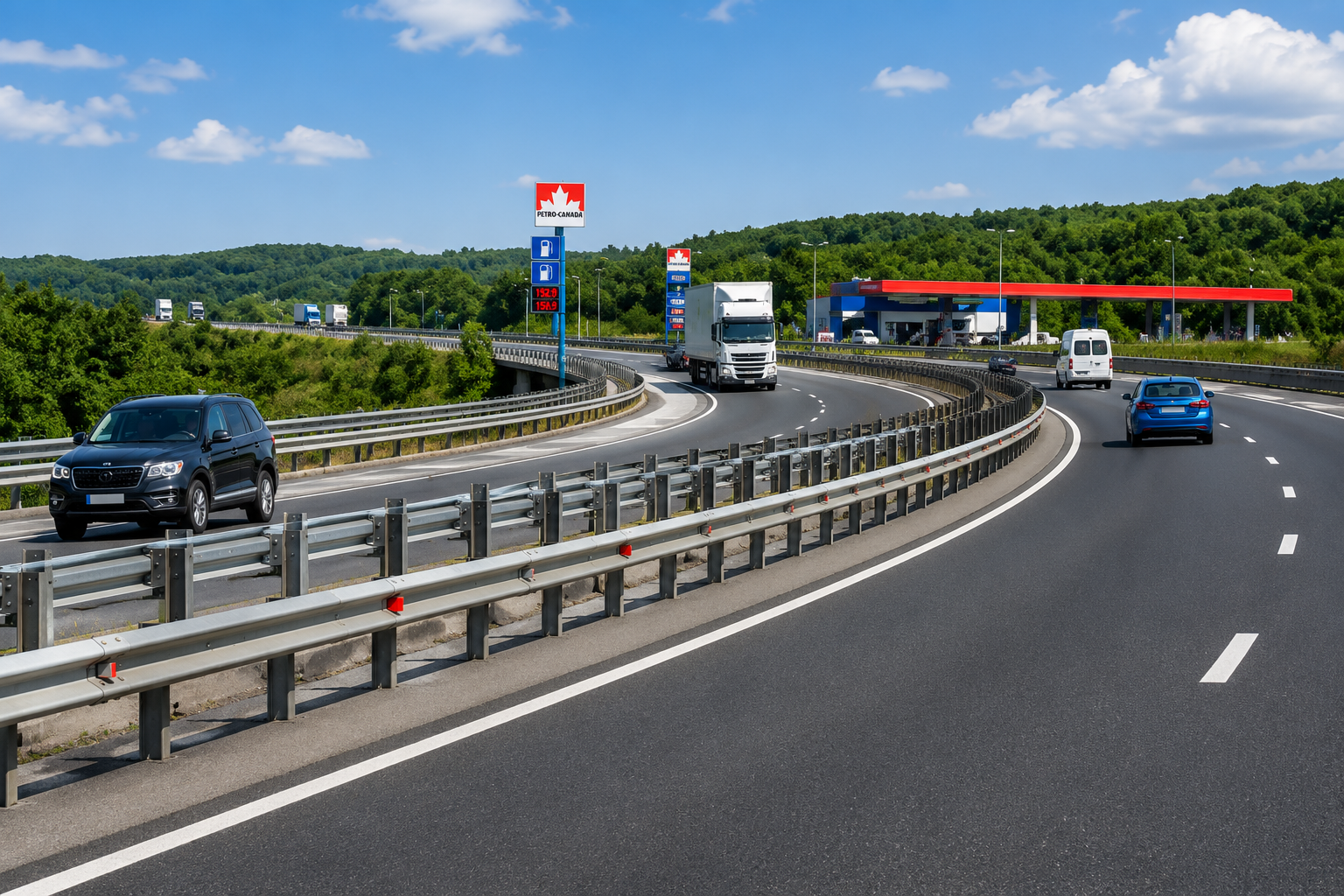 Metal Beam Crash Barriers